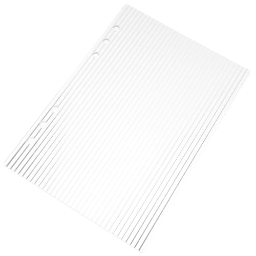 CLISPEED Classeur à 6 anneaux en acrylique - Minimaliste et élégant - Coque professionnelle - Facile à voir - Couverture pour agenda scolaire