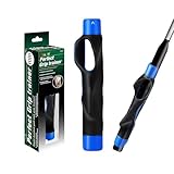 tzvvi Golf Grip Trainer – Correct Hand Placement Training Aid to Improve Swing Consistency & Muscle Memory, Easy-On Golf Practice Tool (Blue)