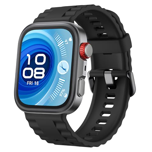 SMYAOSI Femenino Correa para Huawei Watch Fit 4 Pro Correas, Silicona Pulsera de Repuesto de Ajustable Masculino Strap para Huawei Fit 4/Fit 3 Smartwatch Accesorios (Negro)