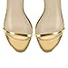 onlymakerheels Strappy High Stiletto Heels, Ankle Strap Buckle Heeled Womens Sandals, Sexy Comfort Open Round Toe Heels for Daily Party Dress Gold Size9.5
