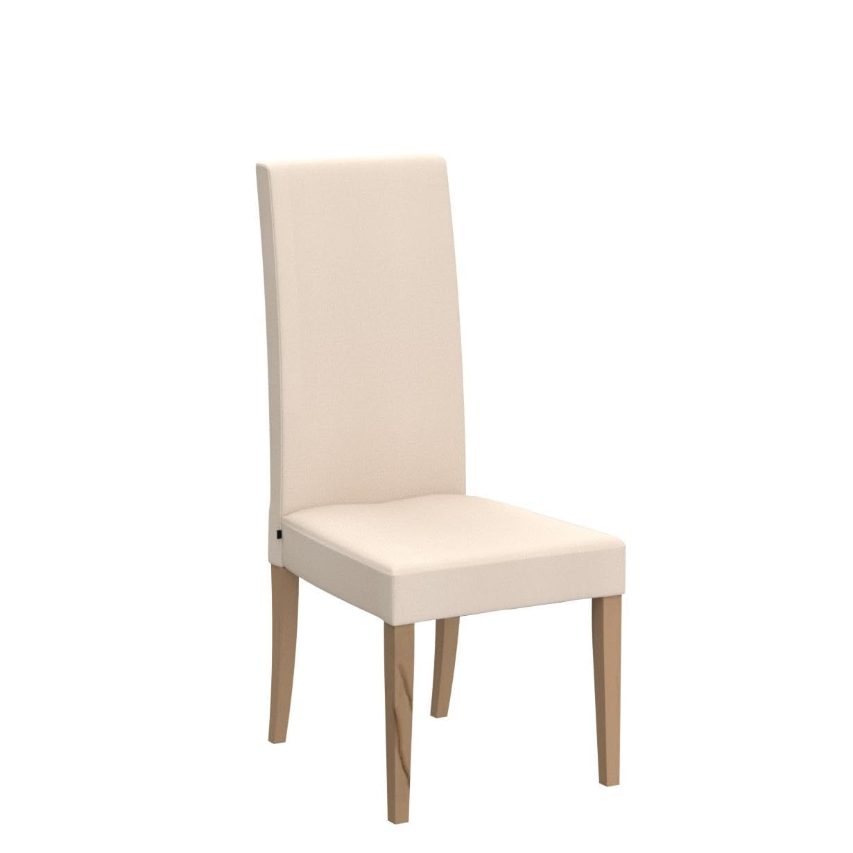 t m c s Tommychairs - Set 4 sillas Chiara para Cocina, Comedor, Bar y Restaurante, solida Estructura en Madera de Haya Color Natural y Asiento tapizado en Tejido Color Marfil