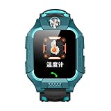 QRTTLY Montre Intelligente pour Enfants avec éCran de Presse IP67 Montre Intelligente éTanche avec Mesure de la TempéRature Corporelle Meilleurs Cadeaux pour Enfants B