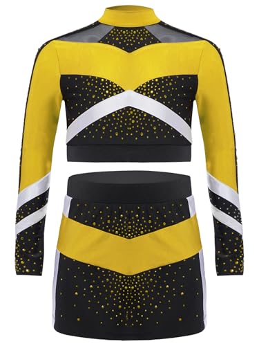 Disfraz de animadora para niñas uniforme de porristas miniatura 4
