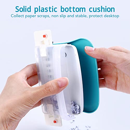 Handpapierbindemaschine für A4 A5 A6 A7, Rundspiralbinder mit 10-Blatt-Kapazität, 9,5 mm Lochabstand und 7 mm Einzugstiefe, Bürohefter für Dokumente und Notizbücher