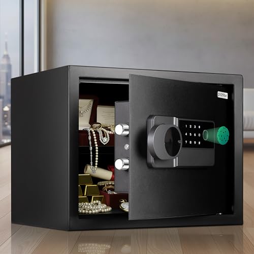 Image of Plantex 38 Litre Digital Safe Locker for Home /Quality-Checked Unit with Minor Transit Marks /Electronioc Safe /Assured by Plantex (Black)