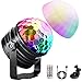 Boule Disco de Commande Vocale avec mode Veilleuse, Minuterie et fonction gradable, Detake Boule à Facette, Lampe Disco avec Télécommande Timing et Câble USB 4M pour DJ/Club/Bar/Fête/Noël