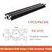 1PCS 2040V European Standard V-Slot Aluminum Profile, Black Anodized Industrial-Grade Extrusion, 20x40mm for 3D Printers, CNC, DIY Projects & Industrial Framing (400)