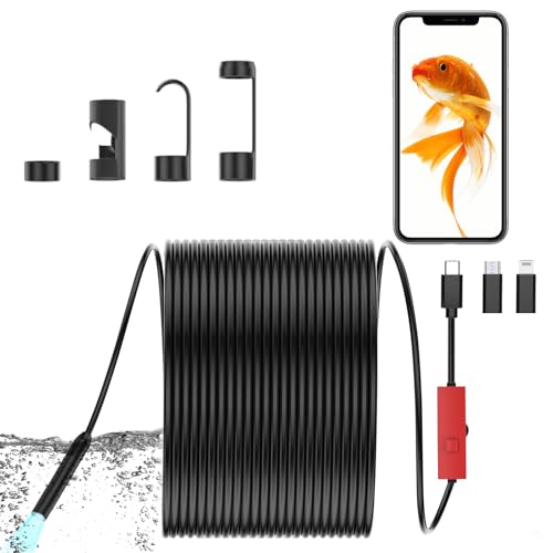 Endoscope Camera with Light 1920P HD 16.4ft