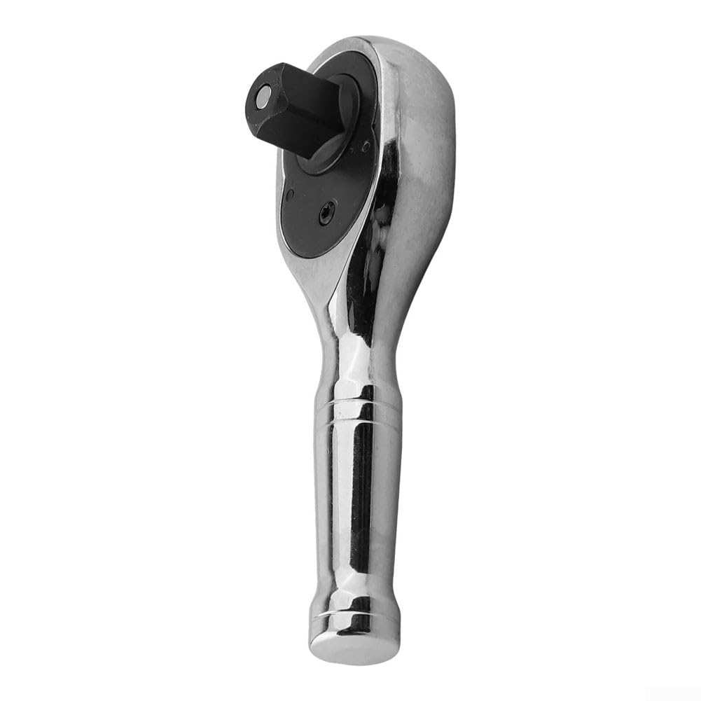 Set di Chiavi a cricchetto Mini da 72 Denti, 1/4", 3/8", 1/2", in Acciaio al Cromo vanadio, con Manico Corto, Attacco rapido per mobili, Auto, riparazioni, officine, macchinari, Attrezzature