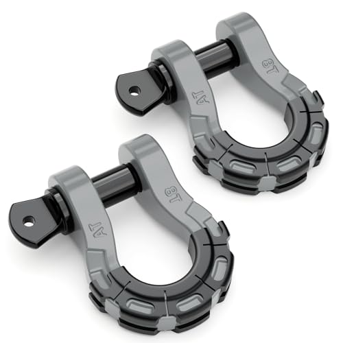 AUTOBOTS D Ring Shackles Heavy Duty(2 Pack) 68,000 lbs Capacity, Stronger Than 3/4