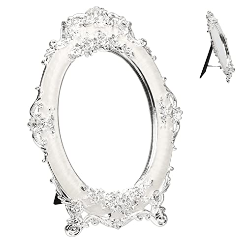 HOMSFOU 4Pcs Espelho De Maquiagem De Mesa Espelho De Cômoda Com Suporte Maquiagem Doméstica Espelho