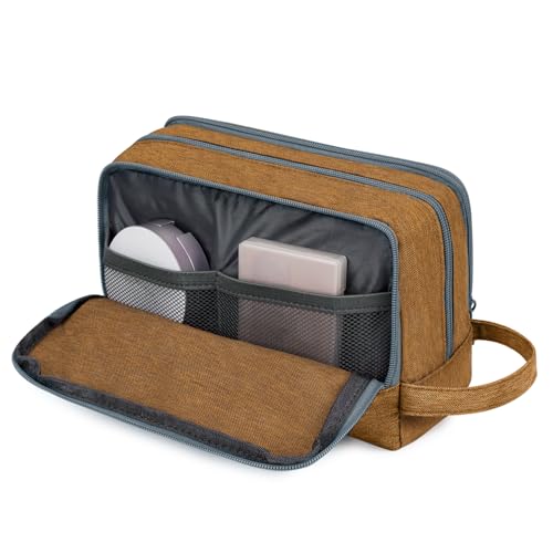 Image of WANDF Travel Toiletry Bag for Men, Small Dopp Kit for Toiletries