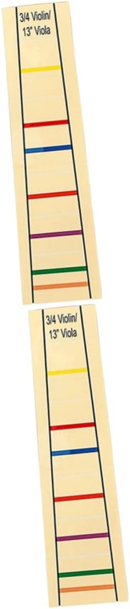 2pcs Finger Guide Sticker Light Yellow Fret Position Marker for Beginner Students Learning and Practicing Easy to Apply and Remove Label Accessory
