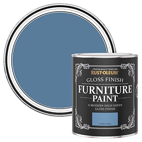 Rust-Oleum Blue Furniture & Skirting Board Paint in Gloss Finish - Cornflower Blue 750ml