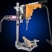 Double Holes Electric Workstation Drill Press Stand Adjustable Desktop Drill Stand Bench Top Table Drill Holder Repair Tool Clamp Bracket