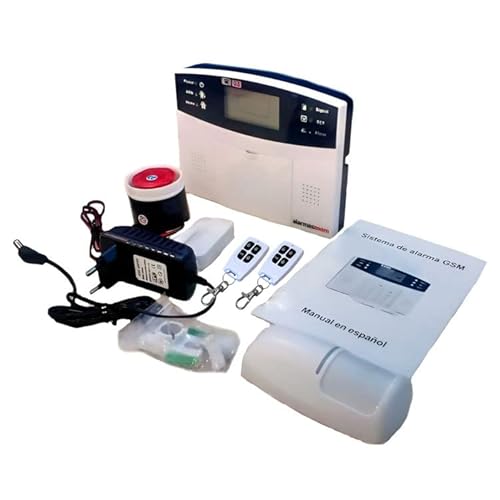 Alarma Hogar AZ017-2 gsm Castellano sin cuotas para casa. Facil instalación. Asistencia telefónica en Castellano. App Control Remoto SMS. Facil configuración Cover