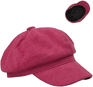 Velvet Newsboy Hat Vintage Rustic Visor Beret Cap for Women Octagonal Gatsby Ivy Baker Boy Hats Cabbie Fiddler