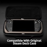 Skull & Co. GripCase SD for Steam Deck and Steam Deck OLED: A Soft Protective Case with Textured Grips Full Protection and Stand, Shock-Absorption Non-Slip and Anti-Scratch Cover Design - Black