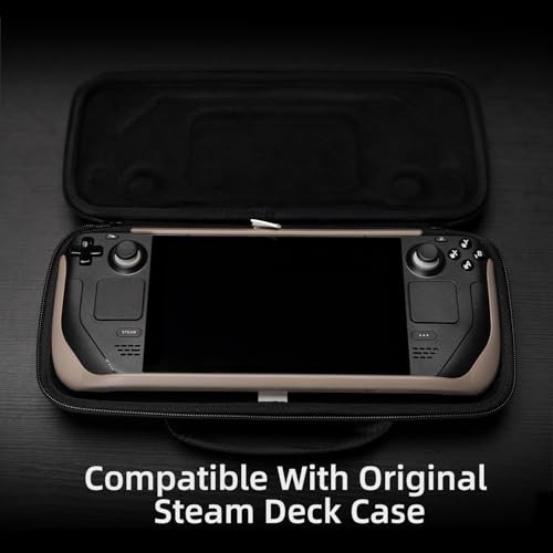 Skull & Co. GripCase SD for Steam Deck and Steam Deck OLED: A Soft Protective Case with Textured Grips Full Protection and Stand, Shock-Absorption Non-Slip and Anti-Scratch Cover Design - Black