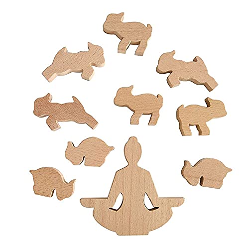 Genuine Fred Goat Yoga Wooden Stacking Game #TOP16