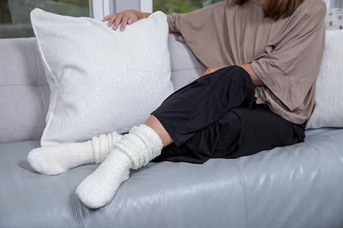 Soft Warm Fuzzy Slouchy Fluffy Comfortable Durable Cozy Cabin Lounge Socks for Women2