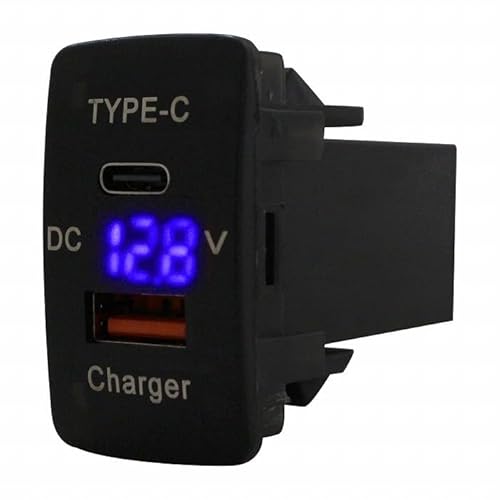 �t���[�h GB3/4/GP3 H20.5�`���� LED�F�u���[ �d���v USB Type-C �^�C�vC �|�[�g QC3.0 �[�d 12V ���� �X�C�b�`�z�[���J�o�[