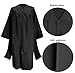 Graduation Master Gown and Cap Matte Master's Robe with Tassel 2025 and 2026 Year Charm Black Economy