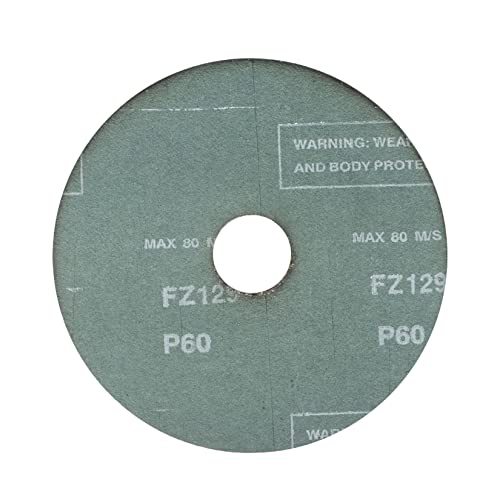 25Pcs Zirconia Resin Fiber Sanding And Grinding Discs, 4-1/2 X 7/8 Inch 60 Grit #TOP3