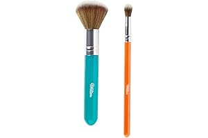 Wilton Dusting Brush 2 Pc Set Orange Aqua