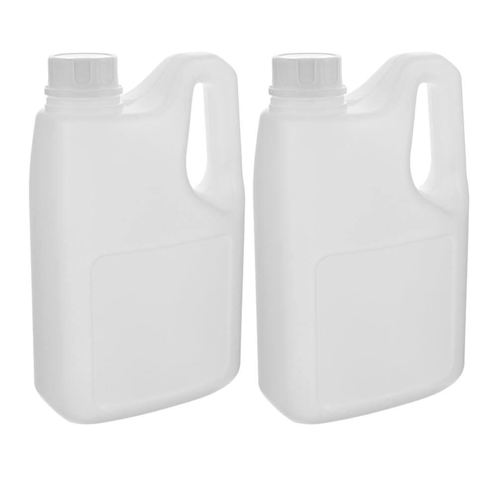 BESTYASH Kunststoff Saftflasche Mit Griff 2L Auslaufsicherer Behälter Mit Deckel Für Saft Sirup Honig Getränke Wiederverwendbare Aufbewahrungsflasche Für Küche Und Haushalt