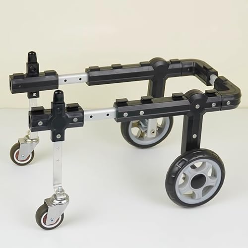 Silla de ruedas para perros pequeños: carrito de 4 ruedas para mascotas lesionadas