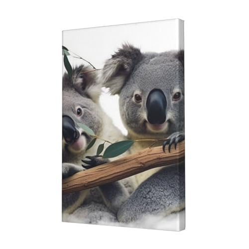 Impressions sur toile koalas drôles déco murale chambre coucher et salon HD