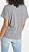 Madewell Women's Whisper Cotton V-Neck Tee, Iron, Grey, XL