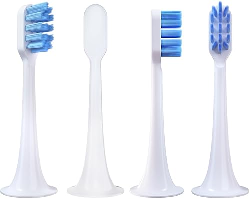 Miniatura 2 de 6 cabezales de cepillo de dientes de repuesto para Xiaomi MijiaMi Home T300 T500 Series Sonic Electric Brush Handle - Múltiples opciones (azul suave)