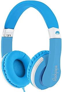 ROCKPAPA I22 Foldable Adjustable On Ear Headphones with Microphone for Kids/Adults iPhone iPad