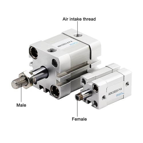 Vérin pneumatique ADN25 compact carré double effet à haute durabilité - 3