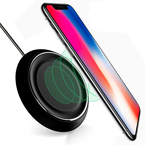 Wireless Charging Pad Compatible with Samsung Galaxy Note 8 S6 S7 S9 S8 Plus-Wireless Fast Charger iPhone X 8 8 Plus-Qi Wireless Charging Pad-Station-Wireless Charger for iPhone 8