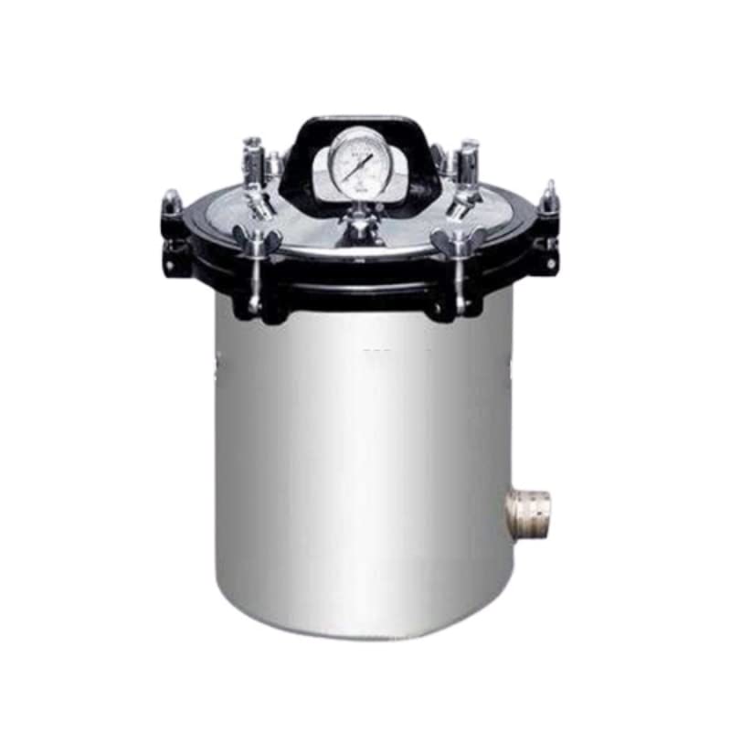 Portable Stainless Steel Autoclaves 18 Liter 0.142MPa 121℃ Optional AC220V.50Hz / 2KW Pressure Steam Sterilization Equipments