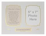 In Memory of Mother 'If Roses Grow In Heaven' Memorial Poem For Loss Of Mom With Bevel Cut Double Matte