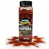 Prima Gourmet Extra Fancy Paprika Seasoning - Large 15 oz Bottle, High-Color Premium Paprika for Cooking, Meats, Poultry, Seafood, Salads & More