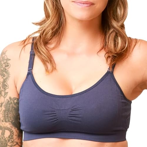 Image of Scoopneck Seamless Bras for Women | Wireless Full Coverage Push Up Womens Sports Bra | One Size /Large