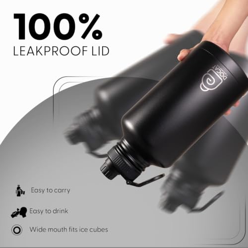 Image of DOCAT Water Bottle 2 Litre, Stainless Steel Sipper Water Bottle, Leak Proof Lid, Rust Proof, 24 Hours Hot and Cold Thermosteel Vacuum Insulated Water Bottle for Travel, Home, Gym, Office