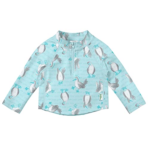 Image of Green Sprouts Baby Long Sleeve Zip Rashguard Shirt