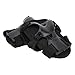 Adult Protective Gear Set with Knee Elbow Wrist Pads for Roller Skate Safety, Sturdy Black (Style), 6-Piece High Hardness PVC Sponge Material, Adjustable for Extreme Sports