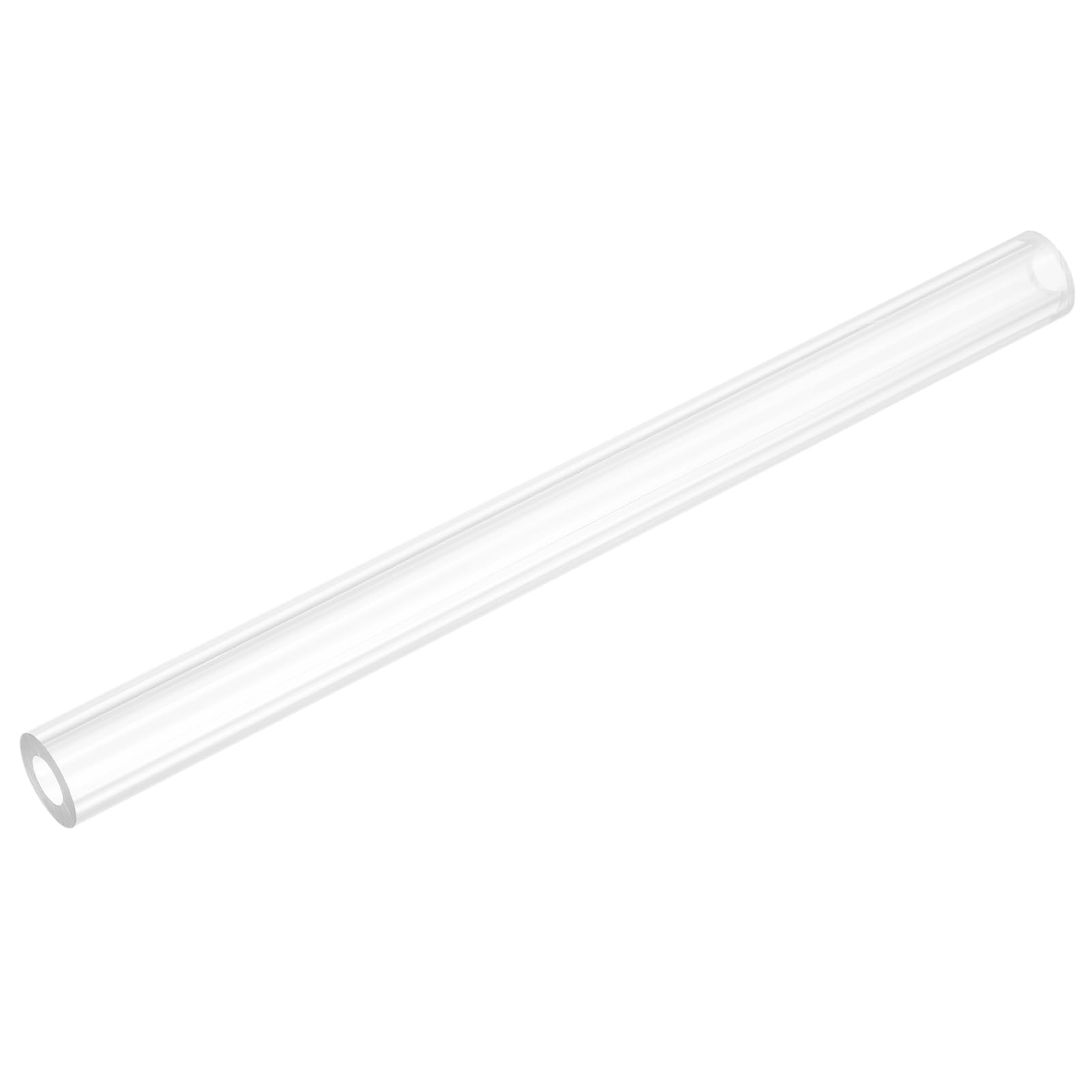 uxcell Rigid Round Clear Tubing 10mm(3/8") ID x 20mm(13/16") OD x 0.8Ft(250mm) Length Plastic Tube