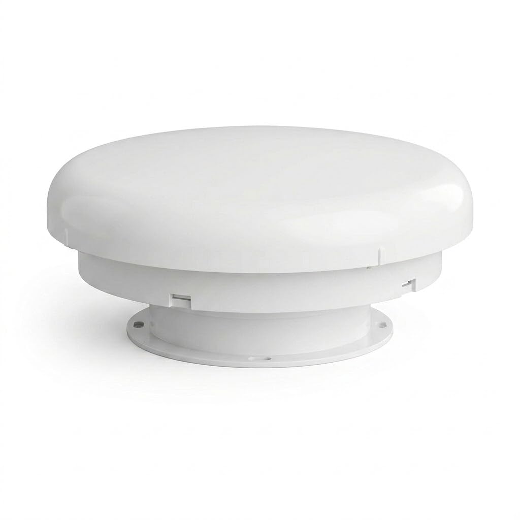 CR-MOESANCO Aeratore a Fungo per Camper Ø110mm Bianco Anti-Condensa Umidità