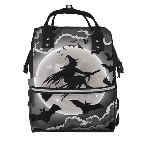Sac à langer grande capacité multifonction noir imprimé