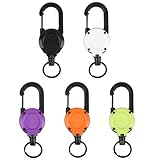 Design Unique: Le design du porte badge enrouleur allie fonctionnalité et modernité. Son crochet à karabiner permet une fixation rapide sur un sac, une ceinture ou un sac à dos, tandis que le mécanisme de câble rétractable offre praticité et élégance