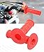 UBOG 2PCS Dirt Bike Grips,Motorcycle Grips,Car Accessories Dirt Bike Handlebars,ATV Grips,Motorcycle Handlebar Grips,7/8'' Motorcycle Hand Grips,Fits Most Dirt Bike Motorcycle CRF YZF WRF (Red)