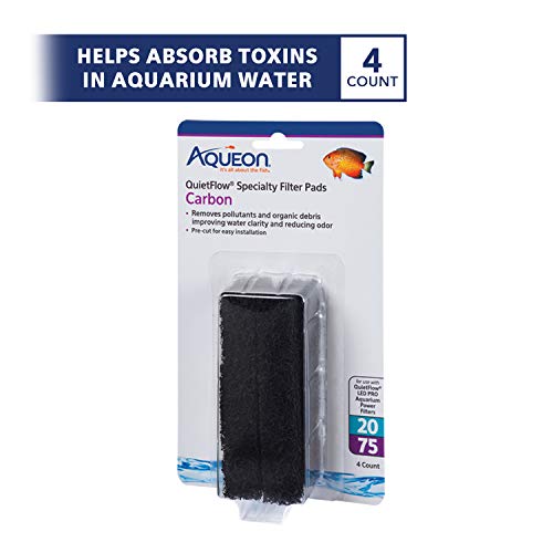 Aqueon Replacement Specialty Filter Pads Carbon 20/75 #TOP1